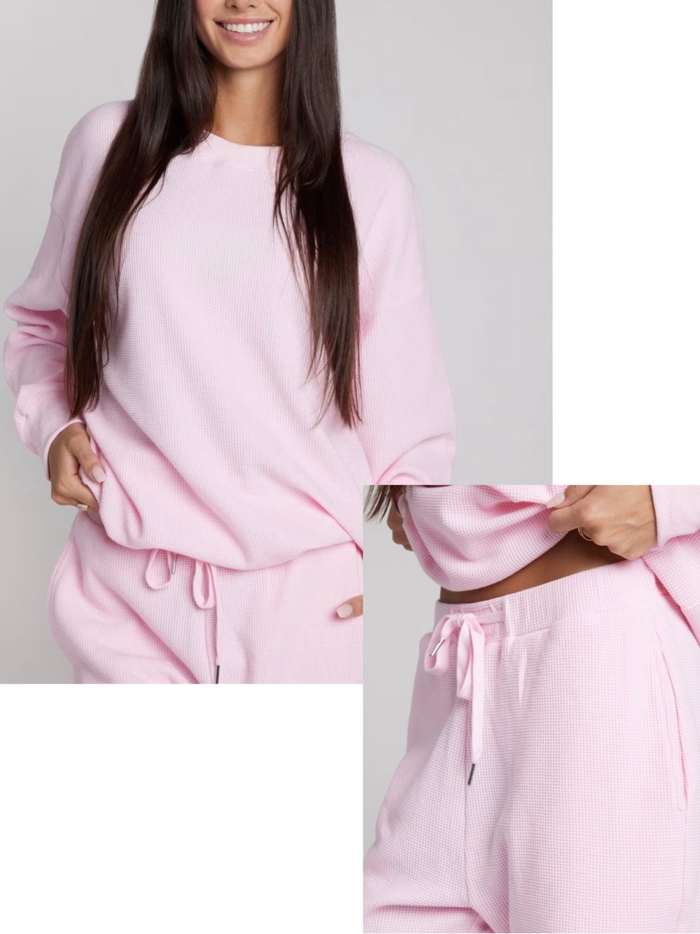 Comfrt Waffle Knit Lounge Set